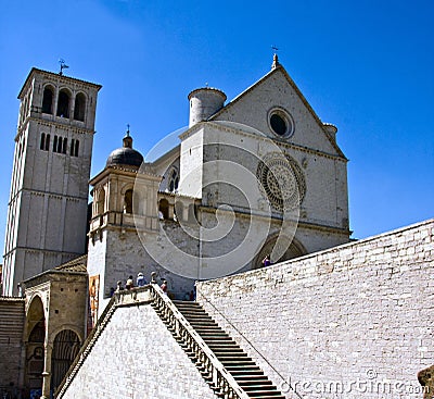 Basilicas of San Francesco d'Assisi Stock Photo