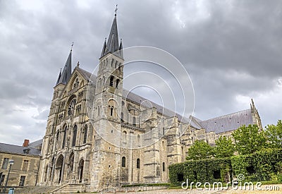 Basilique Saint-Remi. Reims, France Stock Photo