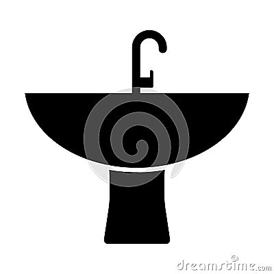 Basin glyph vector icon which can easily modify or edit Vector Illustration