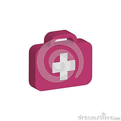 Health kit medicine first emergeny Vector Illustration