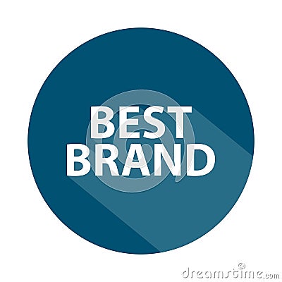 best brand badge on white Stock Photo