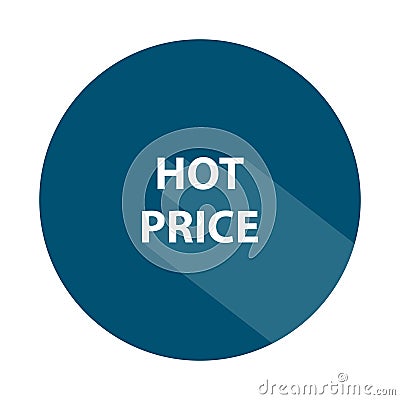 hot price badge on white Stock Photo