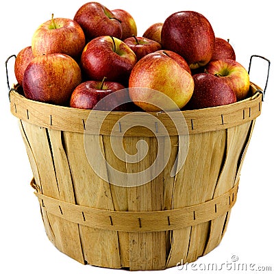 Basket of Apples Stock Photo