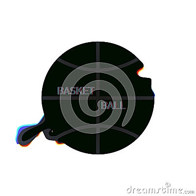 Basket ball modern design on white background Vector Illustration