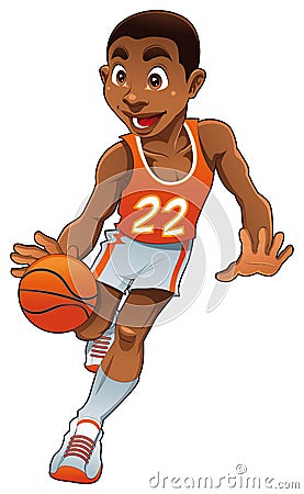 Basket boy Vector Illustration