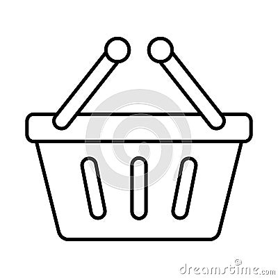 Basket, bucket Vector icon which can easily modify Vector Illustration