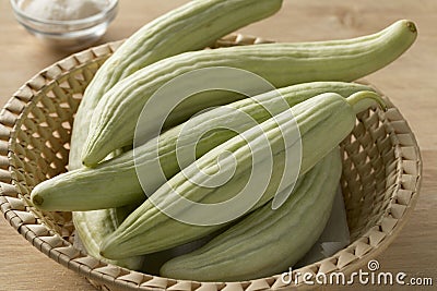 Fresh raw Armenian cucumbers Stock Photo