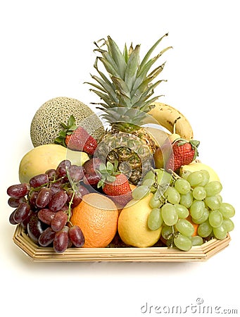 Basket of fruit Stock Photo