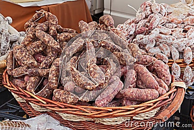 Italian sausage Stock Photo