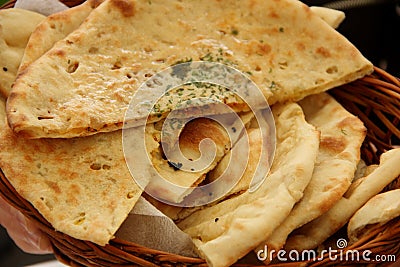 Naan Bread Stock Photo