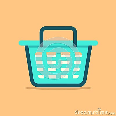 Basket Store Icon Vector Logo Template Illustration Design Vector Illustration