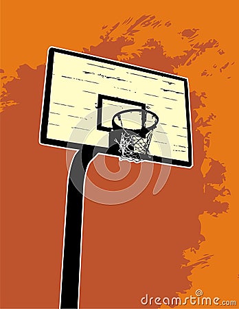 Basketball backboard Vector Illustration