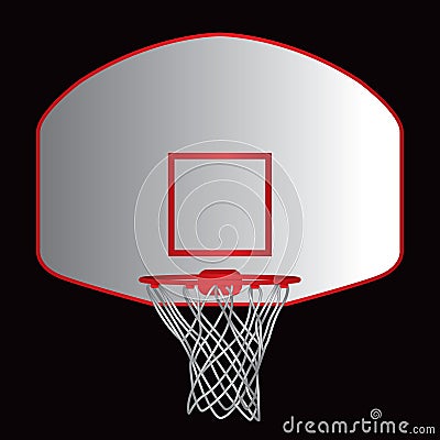 Basketball backboard Vector Illustration