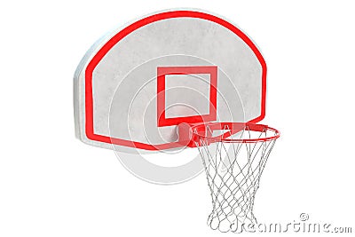 Basketball backboard and rim Cartoon Illustration