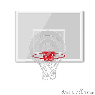 basketball backboard, ring, circle, point, sports equipment. vector Vector Illustration