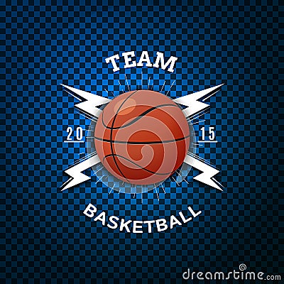Basketball badges logos and labels for any use Vector Illustration