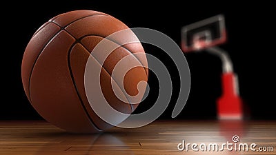 Basketball ball closeup. Stock Photo