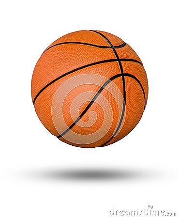 Basketball ball over white background Stock Photo