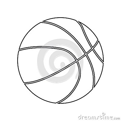 Basketball ball silhouette. For your business project Stock Photo