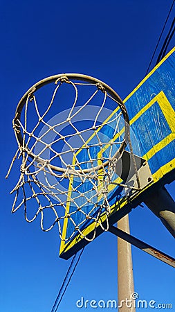Basketball basket Stock Photo
