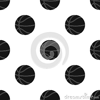Basketball.Basketball single icon in black style vector symbol stock illustration web. Vector Illustration