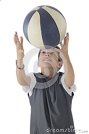 Basketball Catch Stock Photo