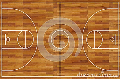 Basketball court Stock Photo