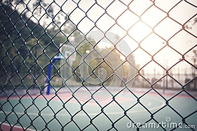 Basketball court Stock Photo