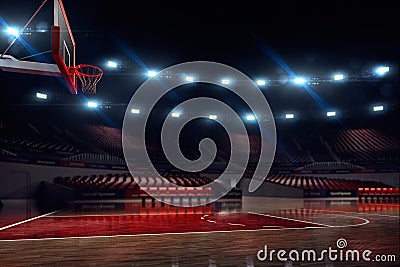 Basketball court. Sport arena. Stock Photo