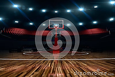 Basketball court. Sport arena. Stock Photo