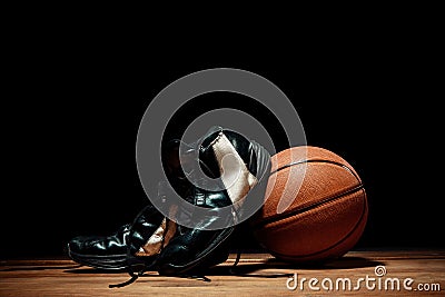 The basketball equipment Stock Photo