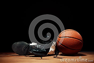 The basketball equipment Stock Photo