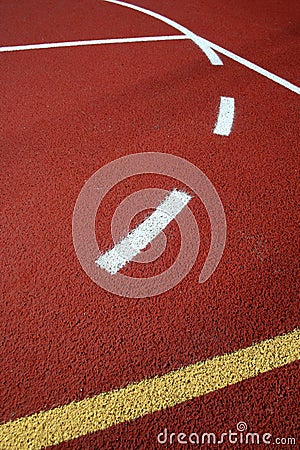 Basketball field Stock Photo