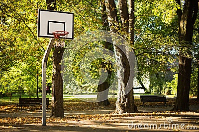 Basketball Field Stock Photo