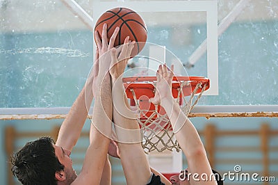 Basketball game Stock Photo