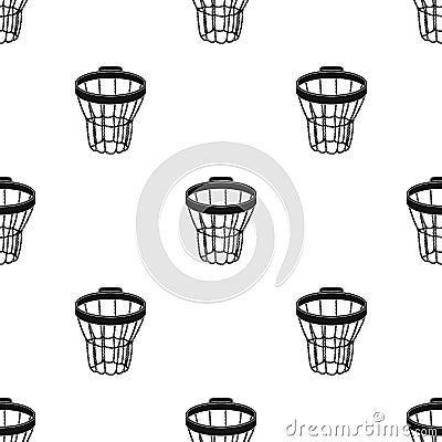 Basketball hoop.Basketball single icon in black style vector symbol stock illustration web. Vector Illustration