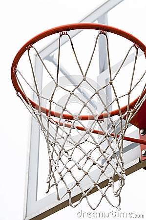 Basketball hoop Stock Photo