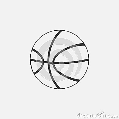 Basketball icon, ball, sport, activity Vector Illustration