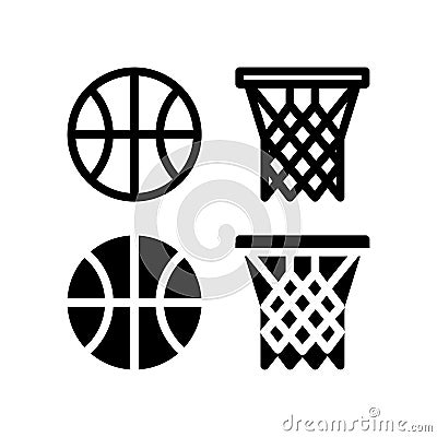 Basketball Icon Vector Illustration