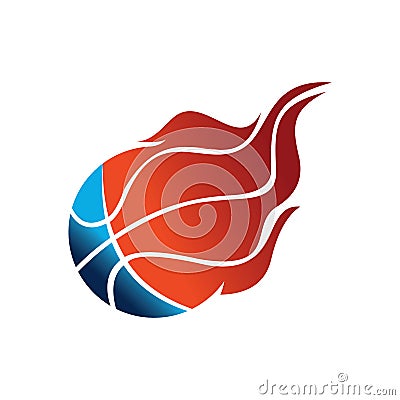 Basketball logo template Vector Illustration