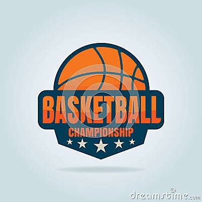 Basketball logo template Vector Illustration