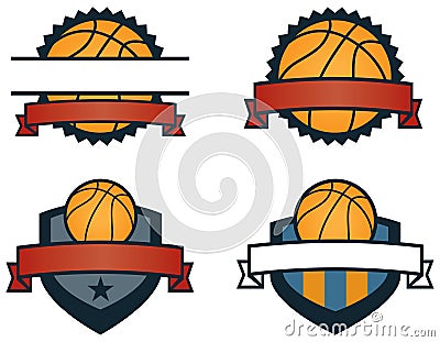 Basketball Logos Vector Illustration