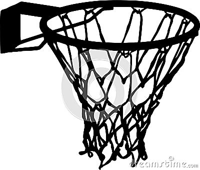 Basketball Net Basket Details Vector Vector Illustration
