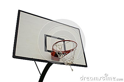 Basketball Net Isolated Stock Photo