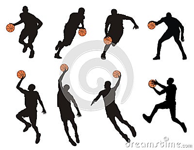 Basketball player Vector Illustration