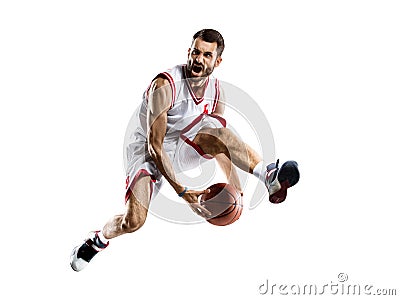 Basketball Player in action Stock Photo