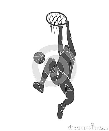 Basketball player, ball Cartoon Illustration