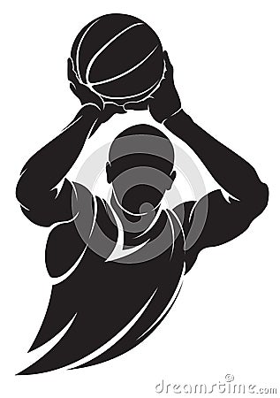 Basketball player Vector Illustration