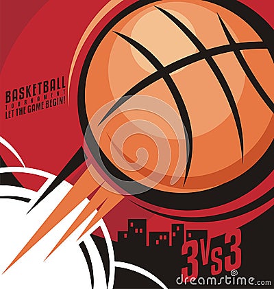 Basketball poster design Vector Illustration