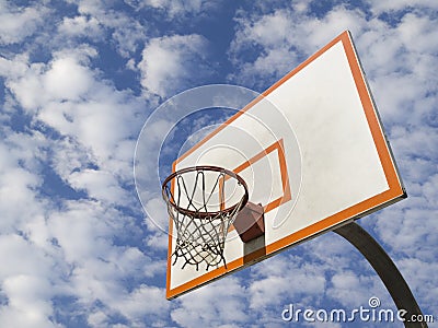 Basketball ring Stock Photo
